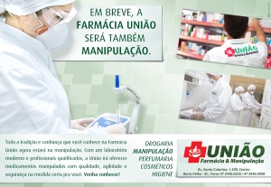 Anúncio de revista desenvolvido para divulgar a manipulação da Farmácia União