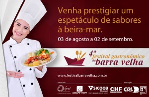 Anúncio de jornal criado pela Dinamic P&P para o 4º Festival Gastronômico de Barra Velha